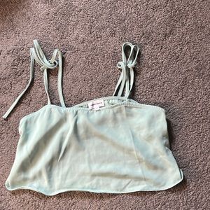Super down tie tank top